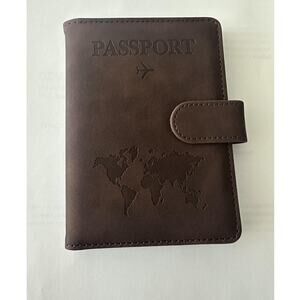 Eoehro Passport Book Holder for Travel Essentials, for Women and Men(coffee)